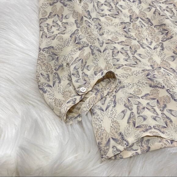 Joie Zambezi Butterfly Print Long Sleeve Blouse Size XXS - Picture 11 of 12